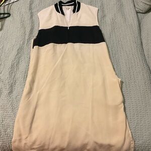 Rag & Bone Black and Cream Mini Dress with callout